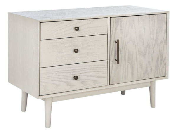 Safavieh Elissa Mid-Century Small Media Stand SFV2116A White Wash