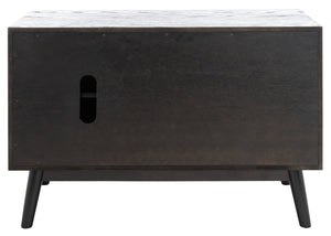 Elissa Mid-Century Small Media Stand Black
