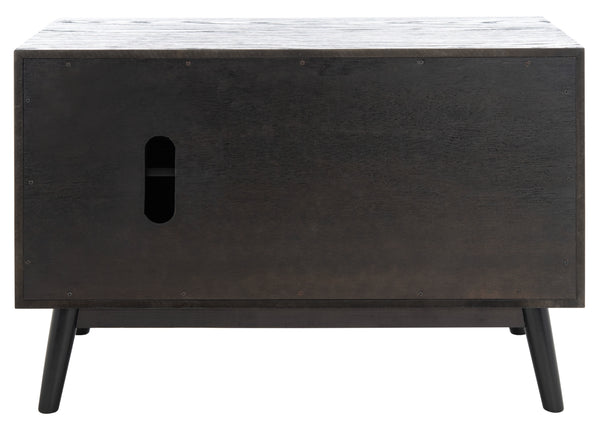 Elissa Mid-Century Small Media Stand Black