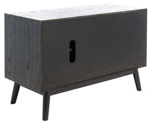 Elissa Mid-Century Small Media Stand Black
