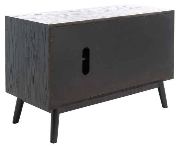 Elissa Mid-Century Small Media Stand Black