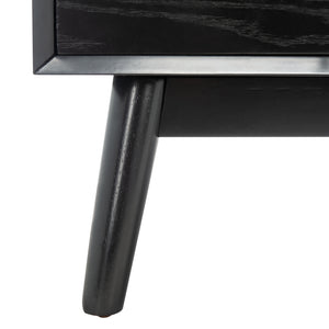 Elissa Mid-Century Small Media Stand Black