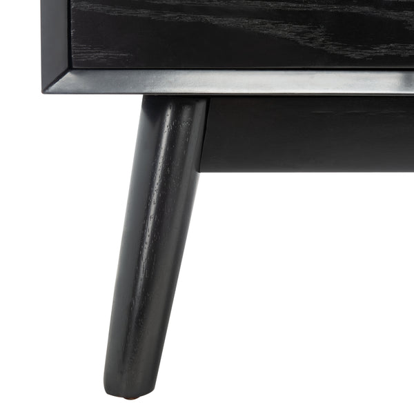 Elissa Mid-Century Small Media Stand Black