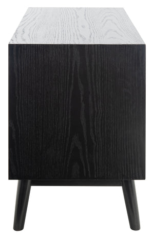 Elissa Mid-Century Small Media Stand Black