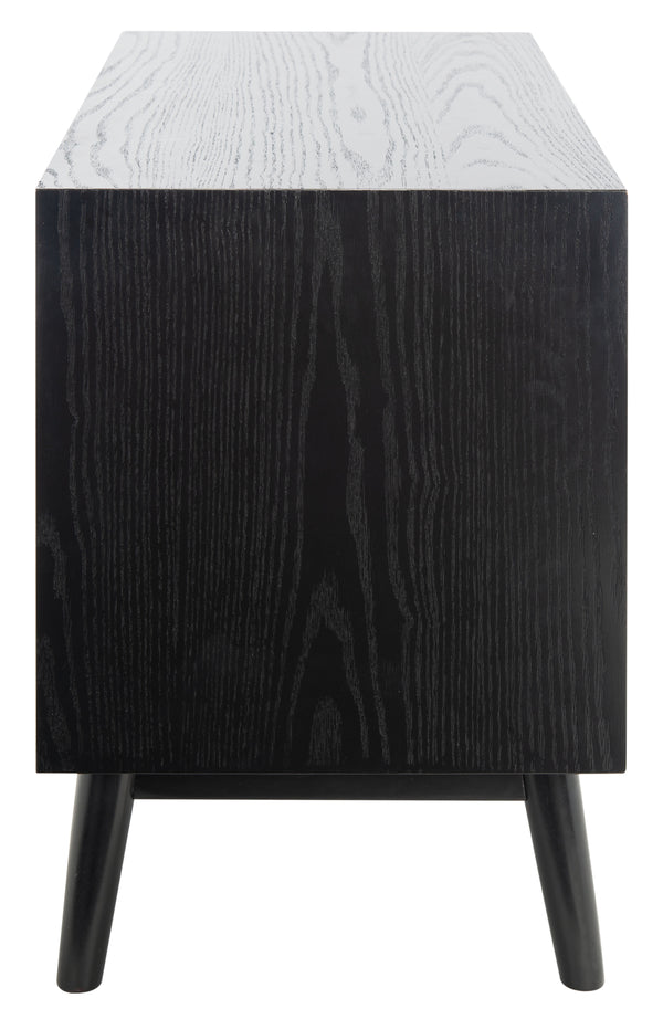 Elissa Mid-Century Small Media Stand Black