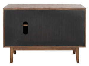 Safavieh Elissa Mid-Century Small Media Stand SFV2116C Medium Oak