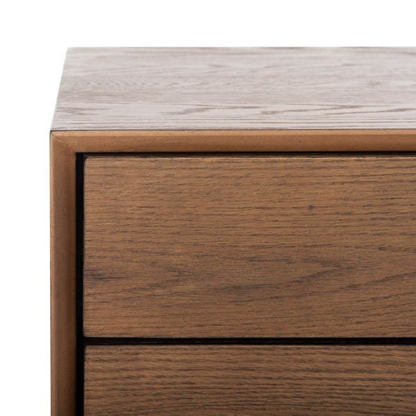 Safavieh Elissa Mid-Century Small Media Stand SFV2116C Medium Oak