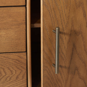 Safavieh Elissa Mid-Century Small Media Stand SFV2116C Medium Oak