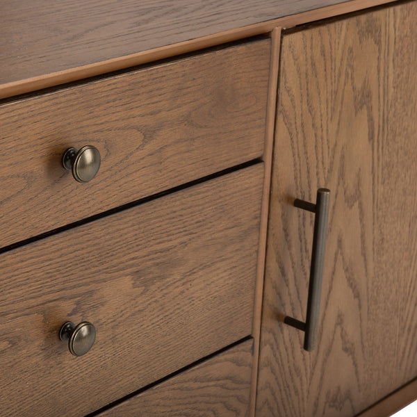 Safavieh Elissa Mid-Century Small Media Stand SFV2116C Medium Oak