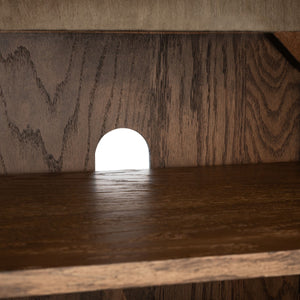 Safavieh Elissa Mid-Century Small Media Stand SFV2116C Medium Oak