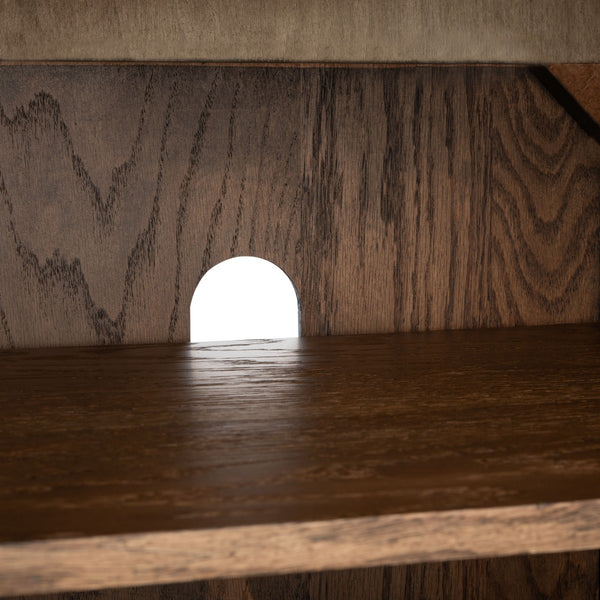 Safavieh Elissa Mid-Century Small Media Stand SFV2116C Medium Oak