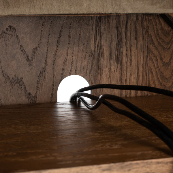 Safavieh Elissa Mid-Century Small Media Stand SFV2116C Medium Oak