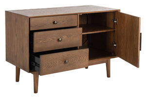 Safavieh Elissa Mid-Century Small Media Stand SFV2116C Medium Oak
