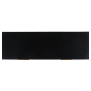 Safavieh Emelia 6 Drawer Dresser Black / Gold Wood / Metal / Pb Drawer Front With Pu Foam Deco Board  SFV2124B