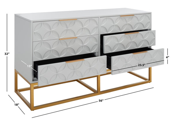 Safavieh Emelia 6 Drawer Dresser SFV2124D