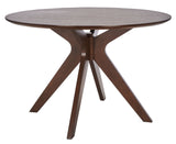 Safavieh Carolee 46" Round Dining Table Walnut Wood SFV2134C