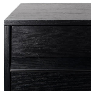 Safavieh Deirdra 3 Drawer Wood Chest Black Wood SFV2138B