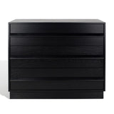 Safavieh Deirdra 3 Drawer Wood Chest Black Wood SFV2138B