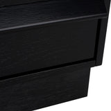 Safavieh Deirdra 3 Drawer Wood Chest Black Wood SFV2138B