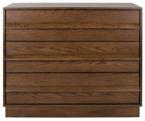 Safavieh Deirdra 3 Drawer Wood Chest Medium Oak Wood SFV2138C