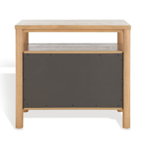 Safavieh Jaylessa Wood Nightstand Natural Wood / Metal  SFV2148A