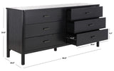 Safavieh Jaylessa Wood Dresser Black Wood / Metal  SFV2149B