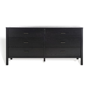 Safavieh Jaylessa Wood Dresser Black Wood / Metal  SFV2149B