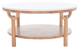 Puck Marble Top Coffee Table