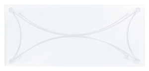 Letty Acrylic Coffee Table - Glamorous Silver Accents & Stylish Clear Design for Chic Interiors