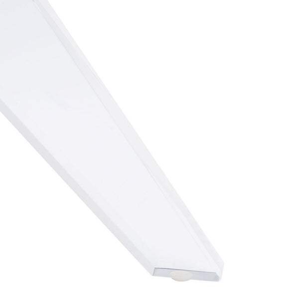 Werner Acrylic Coffee Table - Glamorous Mid-Century Design with Clear Glass & Brass Accents