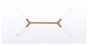 Werner Acrylic Coffee Table - Glamorous Mid-Century Design with Clear Glass & Brass Accents