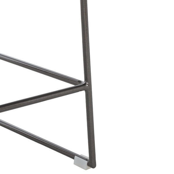 Bryant Glamorous Acrylic Counter Stool in Smoke Grey with Gunmetal Frame for Modern Interiors