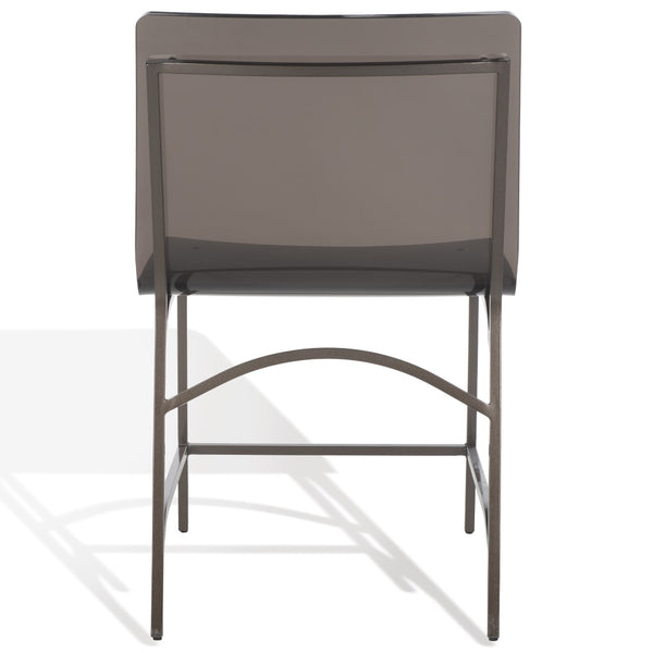Bryant Acrylic Dining Chair Set of 2 - Glamorous Smoke Grey Design with Gunmetal Frame for Chic Décor