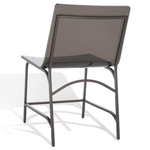 Bryant Acrylic Dining Chair Set of 2 - Glamorous Smoke Grey Design with Gunmetal Frame for Chic Décor