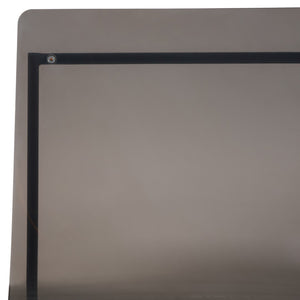 Bryant Acrylic Dining Chair Set of 2 - Glamorous Smoke Grey Design with Gunmetal Frame for Chic Décor