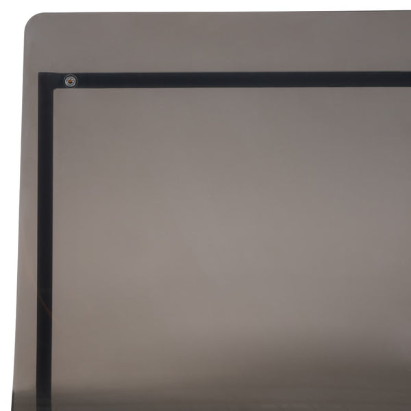 Bryant Acrylic Dining Chair Set of 2 - Glamorous Smoke Grey Design with Gunmetal Frame for Chic Décor