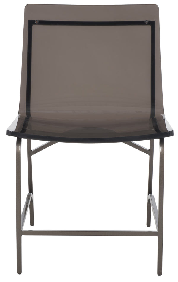 Bryant Acrylic Dining Chair Set of 2 - Glamorous Smoke Grey Design with Gunmetal Frame for Chic Décor