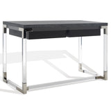 Safavieh Dariela Acrylic Desk Black Cerused Oak SFV3535C