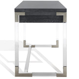 Safavieh Dariela Acrylic Desk Black Cerused Oak SFV3535C