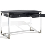 Safavieh Dariela Acrylic Desk Black Cerused Oak SFV3535C