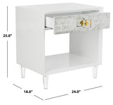 Arcelia Acrylic Eglomise Side Table