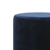 Elsworth Velvet Ottoman With Brass Base