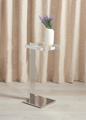 Safavieh Mars Acrylic Drink Table Clear / Silver SFV3563D