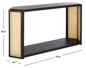 Jovie Rattan Console Table