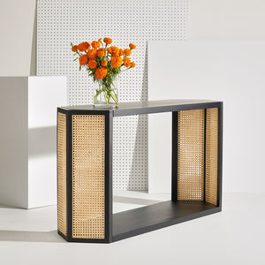 Jovie Rattan Console Table