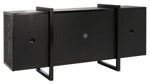 Safavieh Cordelia Rattan Sideboard in Black SFV4108A