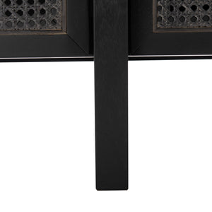 Safavieh Cordelia Rattan Sideboard in Black SFV4108A