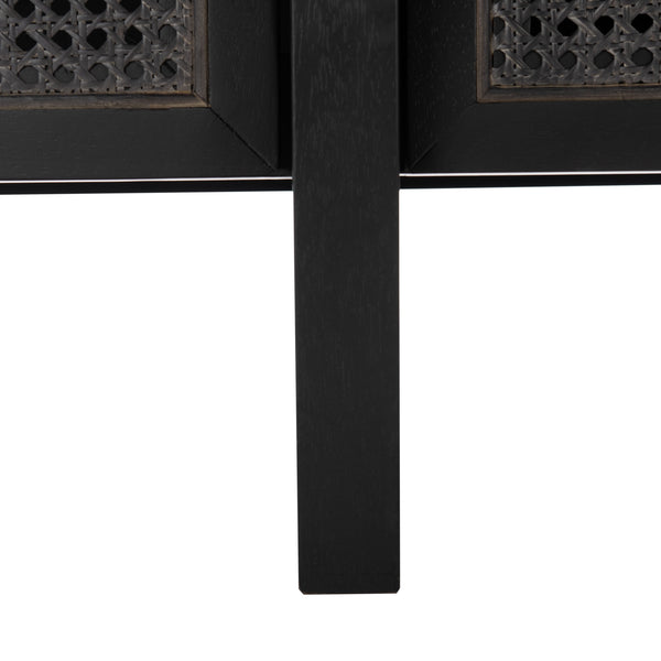 Safavieh Cordelia Rattan Sideboard in Black SFV4108A