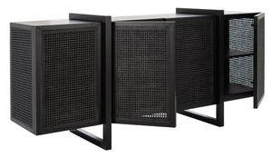 Safavieh Cordelia Rattan Sideboard in Black SFV4108A