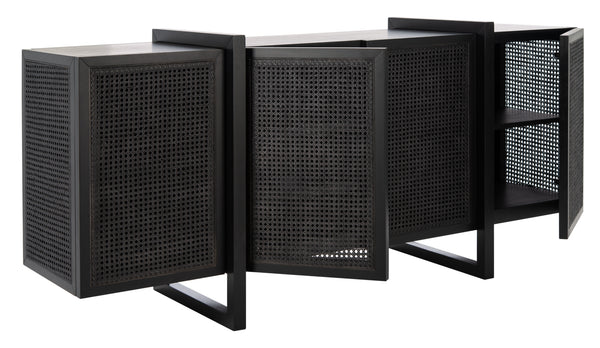 Safavieh Cordelia Rattan Sideboard in Black SFV4108A